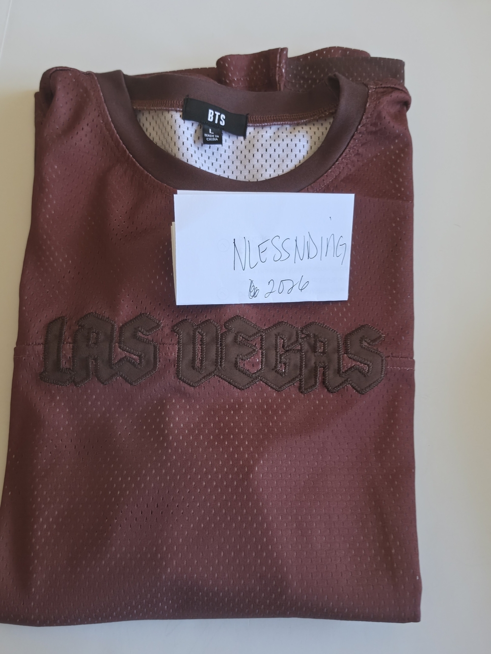 BTS Las Vegas City JERSEY Brand New Size Large Arirang Offical TOUR MERCH